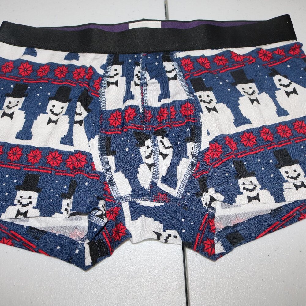 MeUndies snowmen men's Trunks size medium